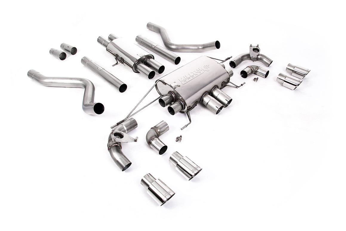 Milltek Resonated Valved Cat-Back Exhaust | Land Rover Defender 110 5.0 V8 - Polished Tips Milltek Resonated Valved Cat-Back Exhaust | Land Rover Defender 110 5.0 V8 - Polished Tips