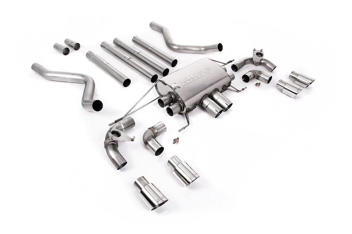 Milltek Non-Resonated Valved Cat-Back Exhaust | Land Rover Defender 110 5.0 V8 - Polished Tips Milltek Non-Resonated Valved Cat-Back Exhaust | Land Rover Defender 110 5.0 V8 - Polished Tips