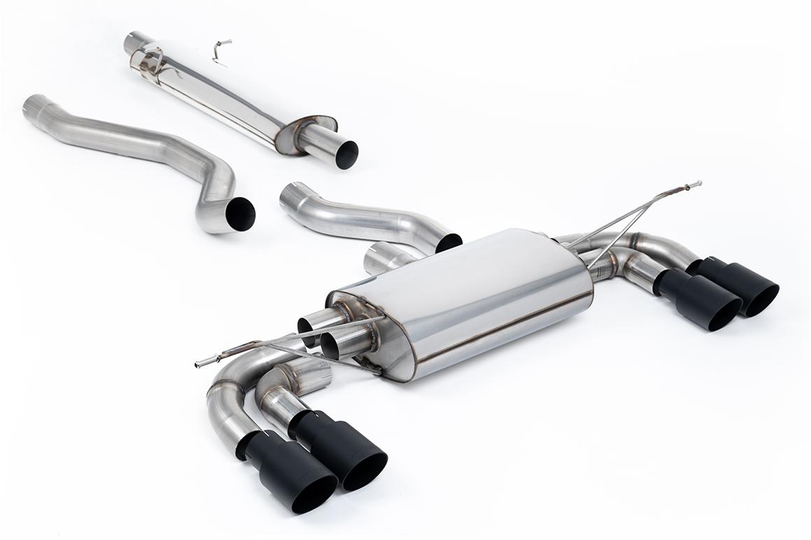 Milltek OPF Back Exhaust | Land Rover Defender 130 P400 - Cerakote Black Tips Milltek OPF Back Exhaust | Land Rover Defender 130 P400 - Cerakote Black Tips