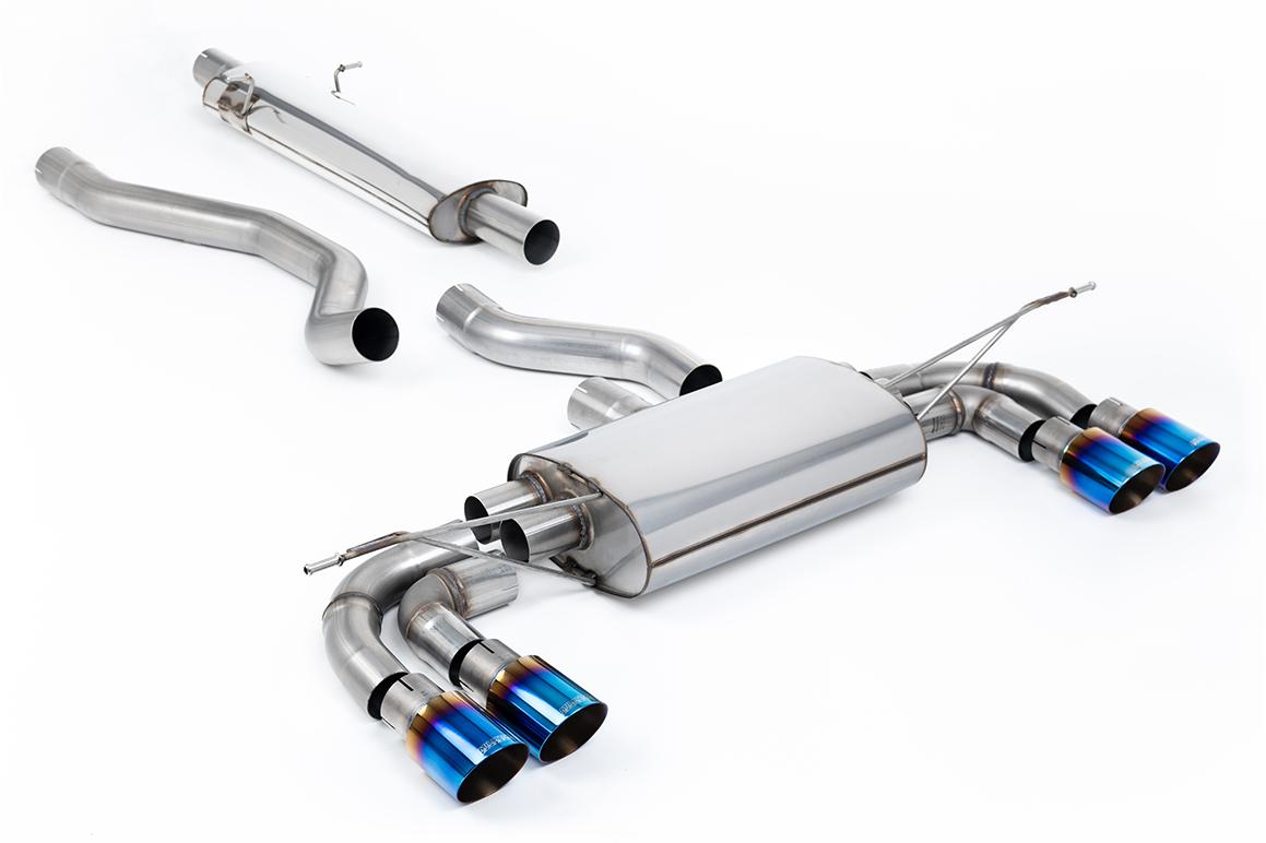 Milltek OPF Back Exhaust | Land Rover Defender 130 P400 - Burnt Titanium Tips Milltek OPF Back Exhaust | Land Rover Defender 130 P400 - Burnt Titanium Tips