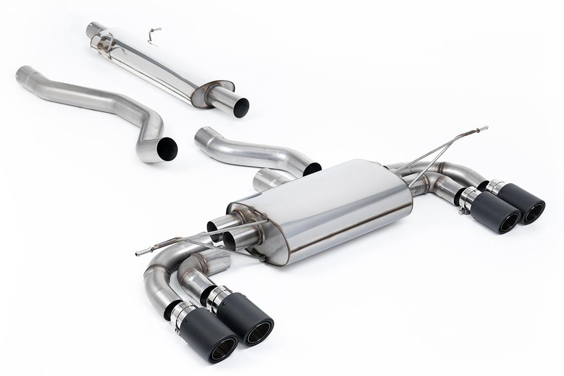 Milltek OPF/GPF Back Exhaust | Land Rover Defender 130 P400 - Carbon Tips Milltek OPF/GPF Back Exhaust | Land Rover Defender 130 P400 - Carbon Tips