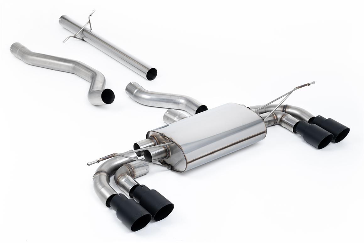 Milltek Non-Resonated OPF Back Exhaust | Land Rover Defender 130 - Cerakote Black Tips Milltek Non-Resonated OPF Back Exhaust | Land Rover Defender 130 - Cerakote Black Tips