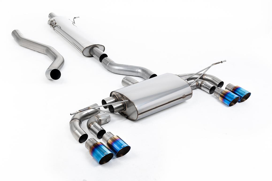 Milltek OPF/GPF Back Exhaust | Land Rover Defender 130 P300 P400e - Burnt Titanium Tips Milltek OPF/GPF Back Exhaust | Land Rover Defender 130 P300 P400e - Burnt Titanium Tips