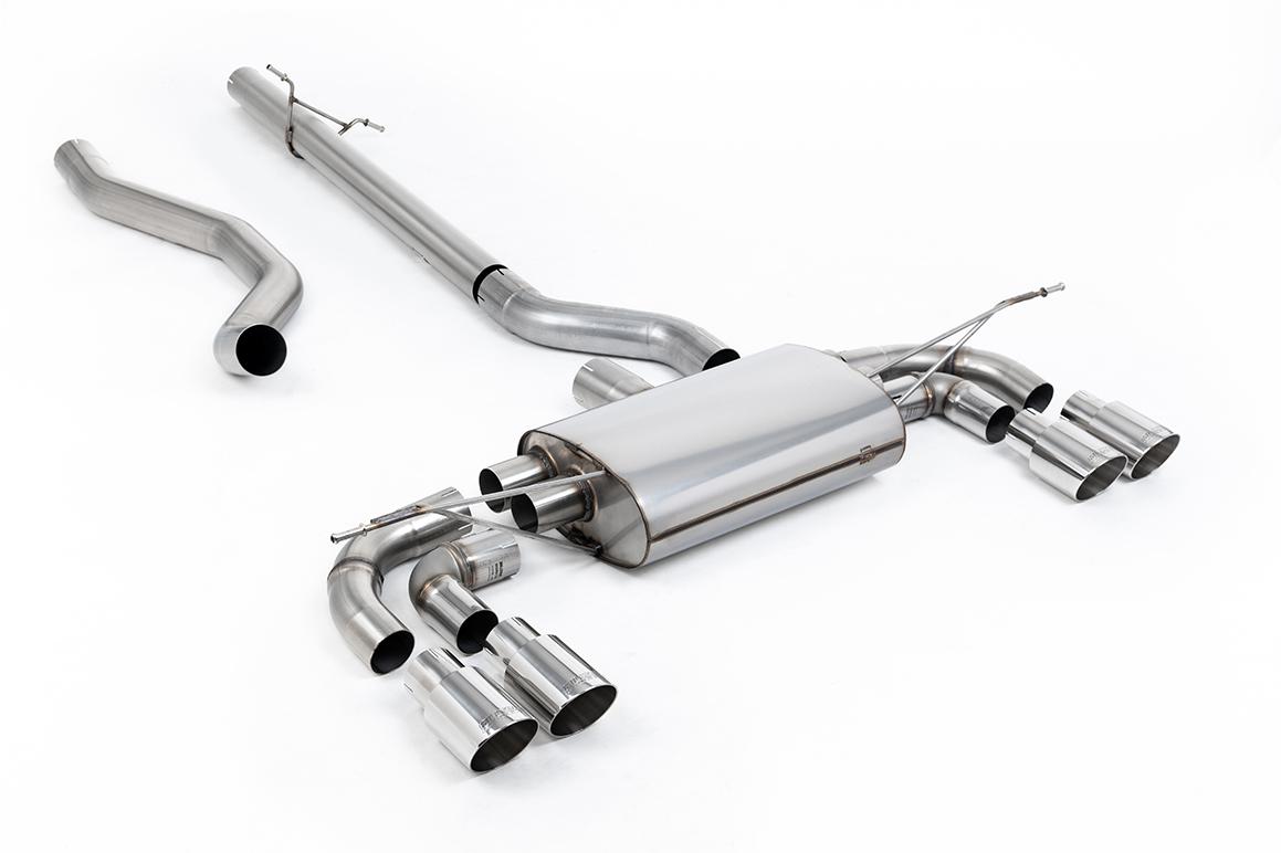 Milltek Non-Resonated Cat-Back Exhaust | Land Rover Defender 130 - Polished Tips Milltek Non-Resonated Cat-Back Exhaust | Land Rover Defender 130 - Polished Tips