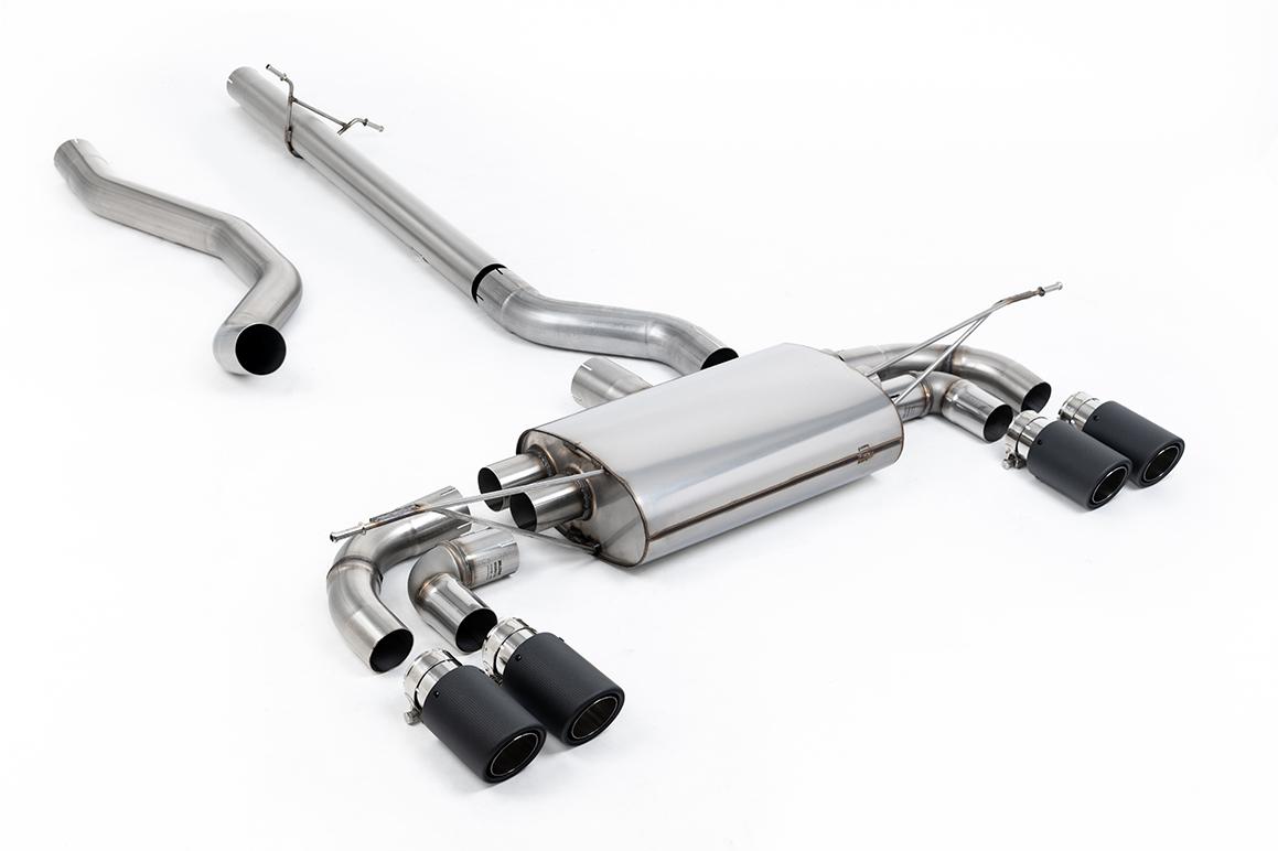 Milltek Non-Resonated OPF Back Exhaust | Land Rover Defender 130 - Carbon Tips Milltek Non-Resonated OPF Back Exhaust | Land Rover Defender 130 - Carbon Tips