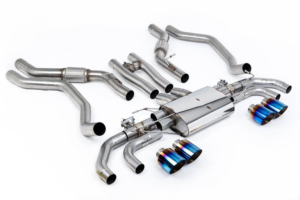 Milltek 80mm OPF/GPF Back System | Range Rover Sport SV L461 - GT-115 Burnt/Blue Titanium Tips Milltek 80mm OPF/GPF Back System | Range Rover Sport SV L461 - GT-115 Burnt/Blue Titanium Tips