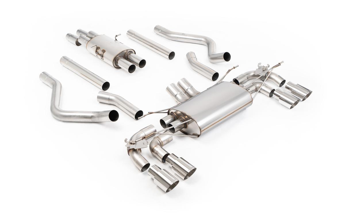 Milltek Resonated Valved GPF-Back Exhaust | Land Rover Defender 130 V8 - Polished Tips Milltek Resonated Valved GPF-Back Exhaust | Land Rover Defender 130 V8 - Polished Tips