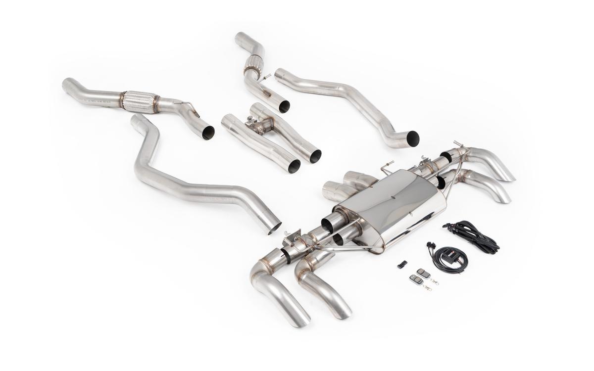 Milltek 80mm Resonated GPF-Back Exhaust | Range Rover L460 P530 - downturn Tips