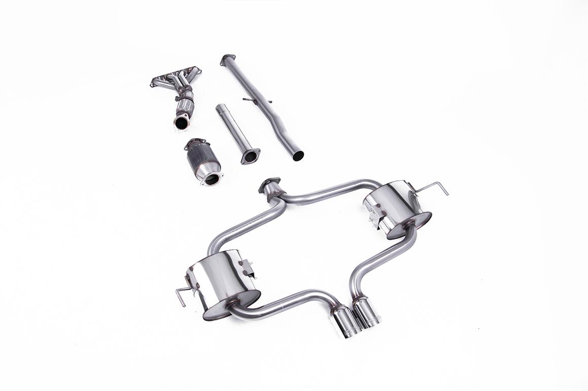 Milltek Full Non-Resonated Exhaust | Mini Cooper S R53 - Hi-Flow Sports Catalyst & Polished Tips