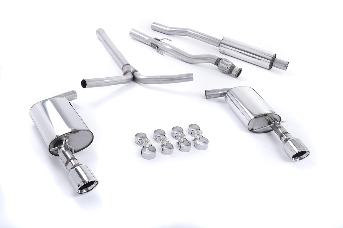 Milltek Resonated Cat-Back Exhaust | Mini Cooper S R55 Clubman - Polished Dual JET Tips