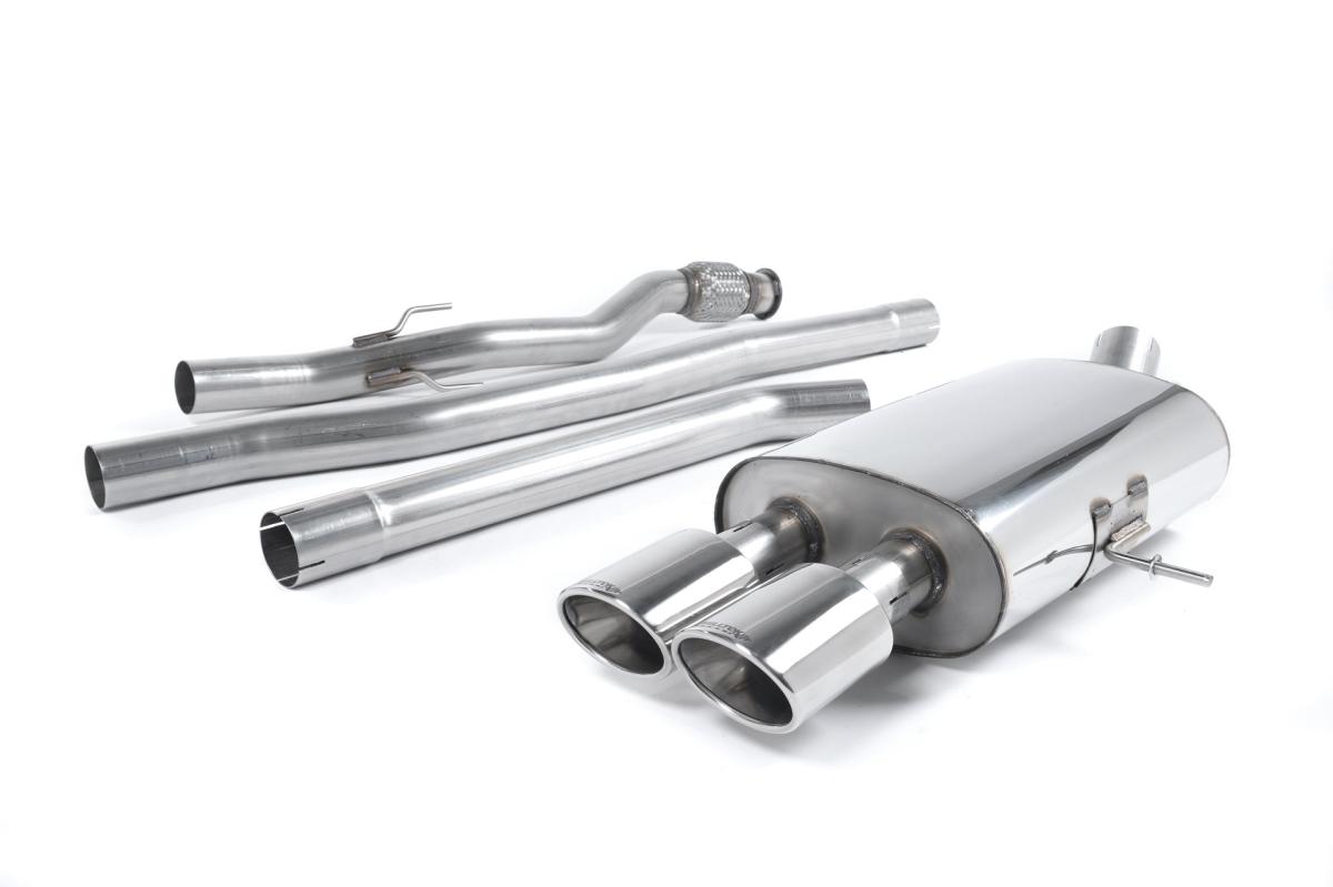 Milltek Non-Resonated Cat-Back Exhaust | Mini Cooper S R56 R58 - 104mm x 80 Oval (Jet) Tips