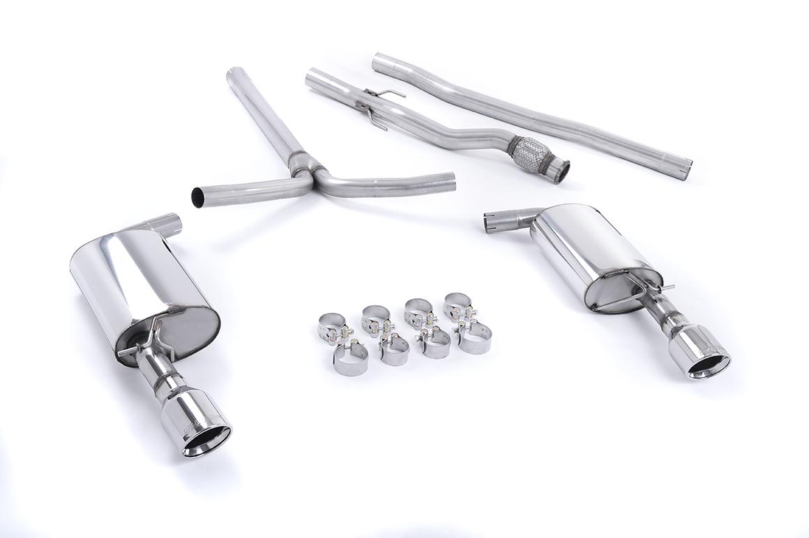 Milltek Non-Resonated Cat-Back Exhaust | Mini Cooper S R55 Clubman - Polished Dual JET Tips