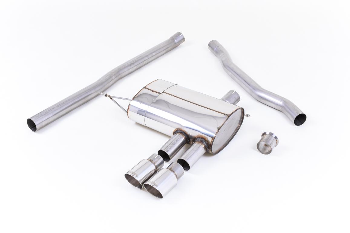 Milltek Non-Resonated Cat-Back Exhaust | Mini Cooper S F56 - Polished Tips