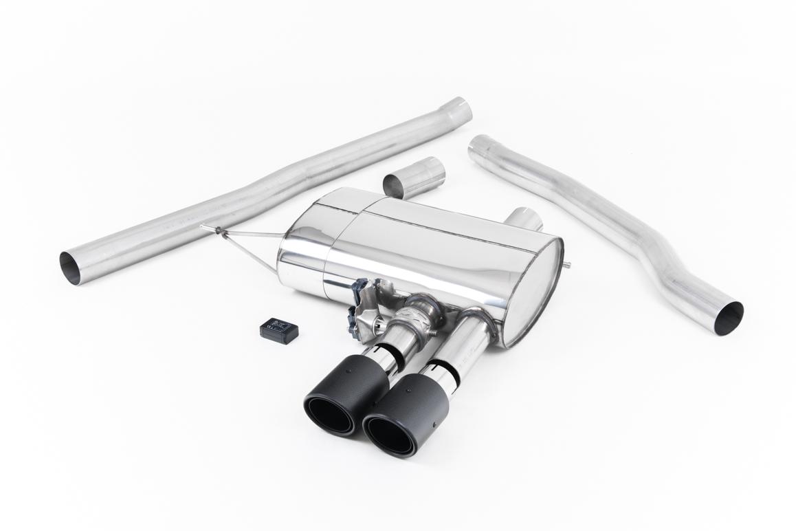 Milltek Valved Cat-Back Exhaust | Mini Cooper S F56 - Carbon Fibre Tips Milltek Valved Cat-Back Exhaust | Mini Cooper S F56 - Carbon Fibre Tips