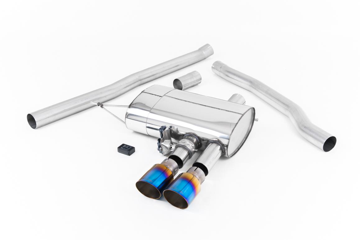 Milltek Valved Cat-Back Exhaust | Mini Cooper S F56 - Burnt Titanium Tips Milltek Valved Cat-Back Exhaust | Mini Cooper S F56 - Burnt Titanium Tips