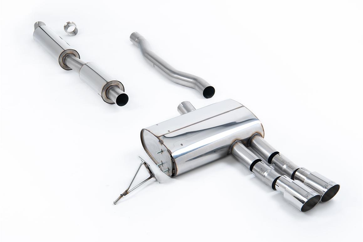 Milltek Resonated Cat-Back Exhaust | Mini Cooper S F55 - Polished Tips
