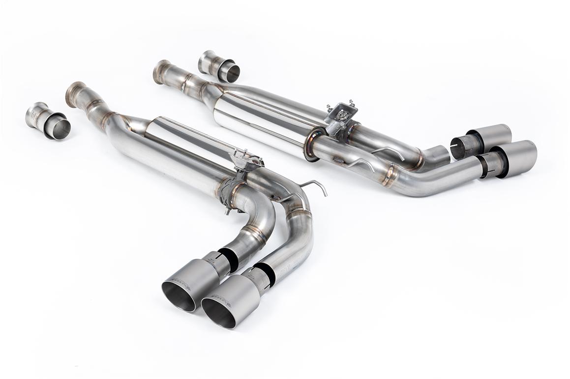 Milltek Valved Cat-Back Exhaust | Mercedes G63 W463 - Brushed Titanium Tips