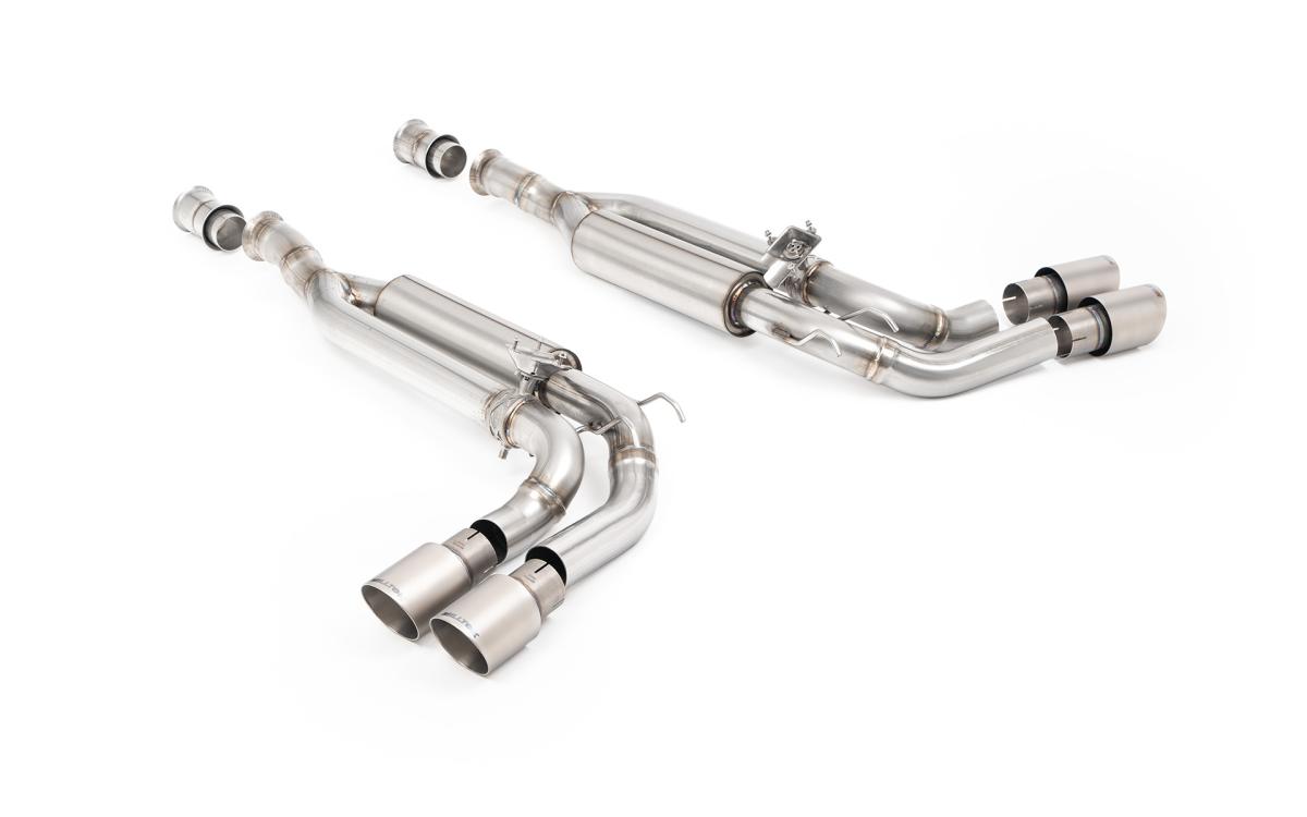 Milltek Valved Cat-Back Exhaust | Mercedes G63 W465 - Brushed Titanium Tips