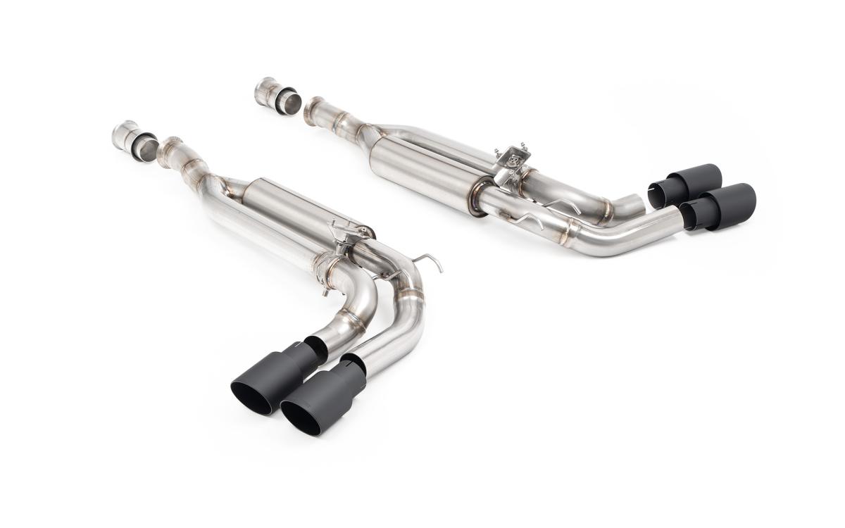 Milltek Valved Cat-Back Exhaust | Mercedes G63 W465 - Cerakote Black Tips