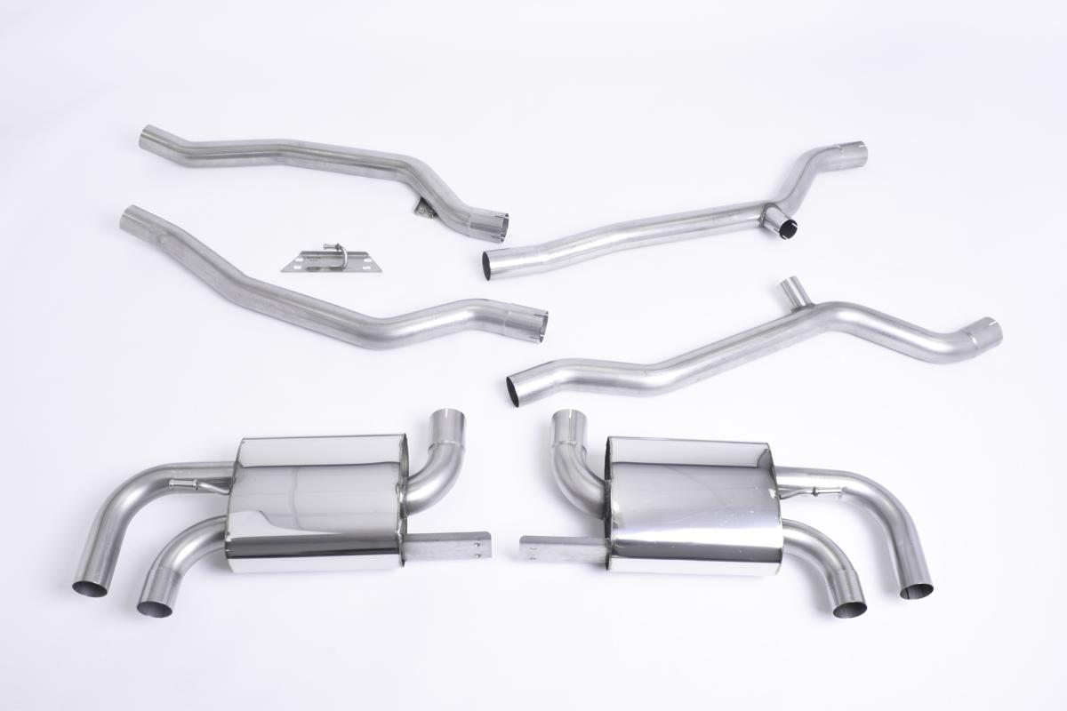 Milltek Non-Resonated Cat-Back Exhaust | Porsche Cayenne 958 Turbo 4.8 V8 (Pre-Facelift) - OE Tips Milltek Non-Resonated Cat-Back Exhaust | Porsche Cayenne 958 Turbo 4.8 V8 (Pre-Facelift) - OE Tips