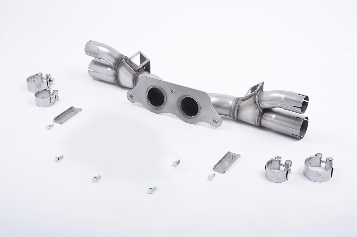Milltek Valved Rear Silencer Bypass | Porsche 991 GT3 RS - OE Tips