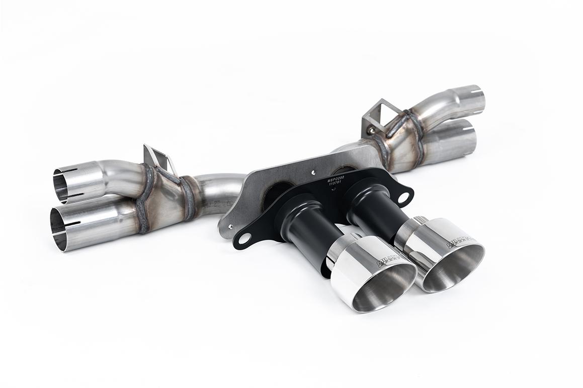 Milltek Valved Rear Silencer Bypass | Porsche 991.2 GT3 - Polished Tips