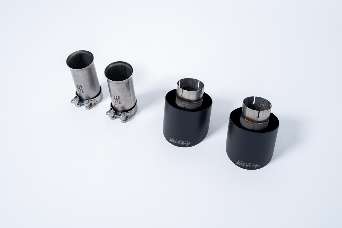Cerakote Black Tips - Fits to OE or Milltek Systems Cerakote Black Tips - Fits to OE or Milltek Systems