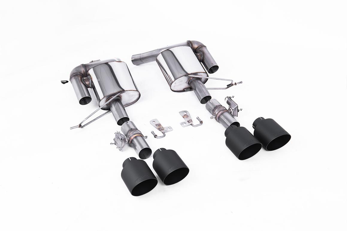 Milltek Valved Rear Silencers | Range Rover Sport SVR L494 - GT-115 Black Tips
