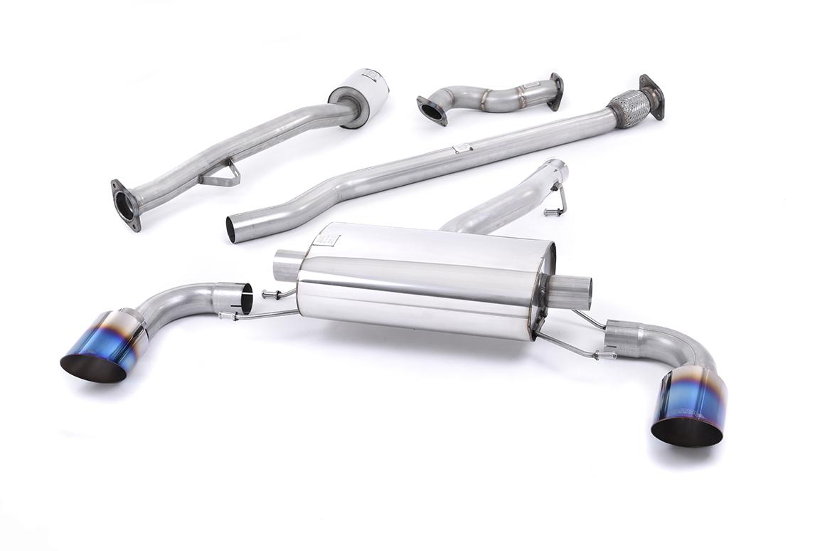 Milltek Non-Resonated Cat-Back Exhaust | Toyota GT86 / Subaru BRZ - Burnt Titanium Tips Milltek Non-Resonated Cat-Back Exhaust | Toyota GT86 / Subaru BRZ - Burnt Titanium Tips