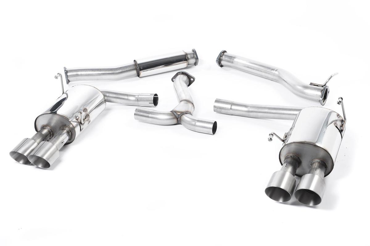 Milltek Resonated Cat-Back Exhaust | Subaru Impreza WRX STi 2014-2021 - Brushed Titanium Tips Milltek Resonated Cat-Back Exhaust | Subaru Impreza WRX STi 2014-2021 - Brushed Titanium Tips