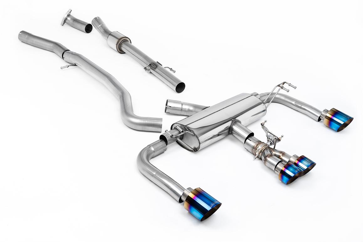 Milltek Valved Non-Resonated Cat-Back Exhaust | Toyota GR Corolla - Burnt Titanium Tips Milltek Valved Non-Resonated Cat-Back Exhaust | Toyota GR Corolla - Burnt Titanium Tips
