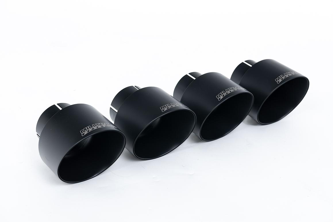 Milltek Resonated Cat-Back Exhaust | Toyota GR86 - Cerakote Black Tips Milltek Resonated Cat-Back Exhaust | Toyota GR86 - Cerakote Black Tips