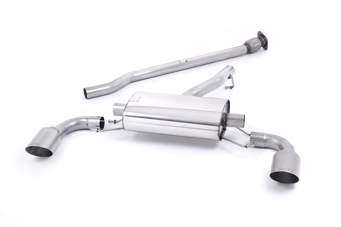 Milltek Non-Resonated Cat-Back Exhaust | Toyota GR86 - Brushed Titanium Tips