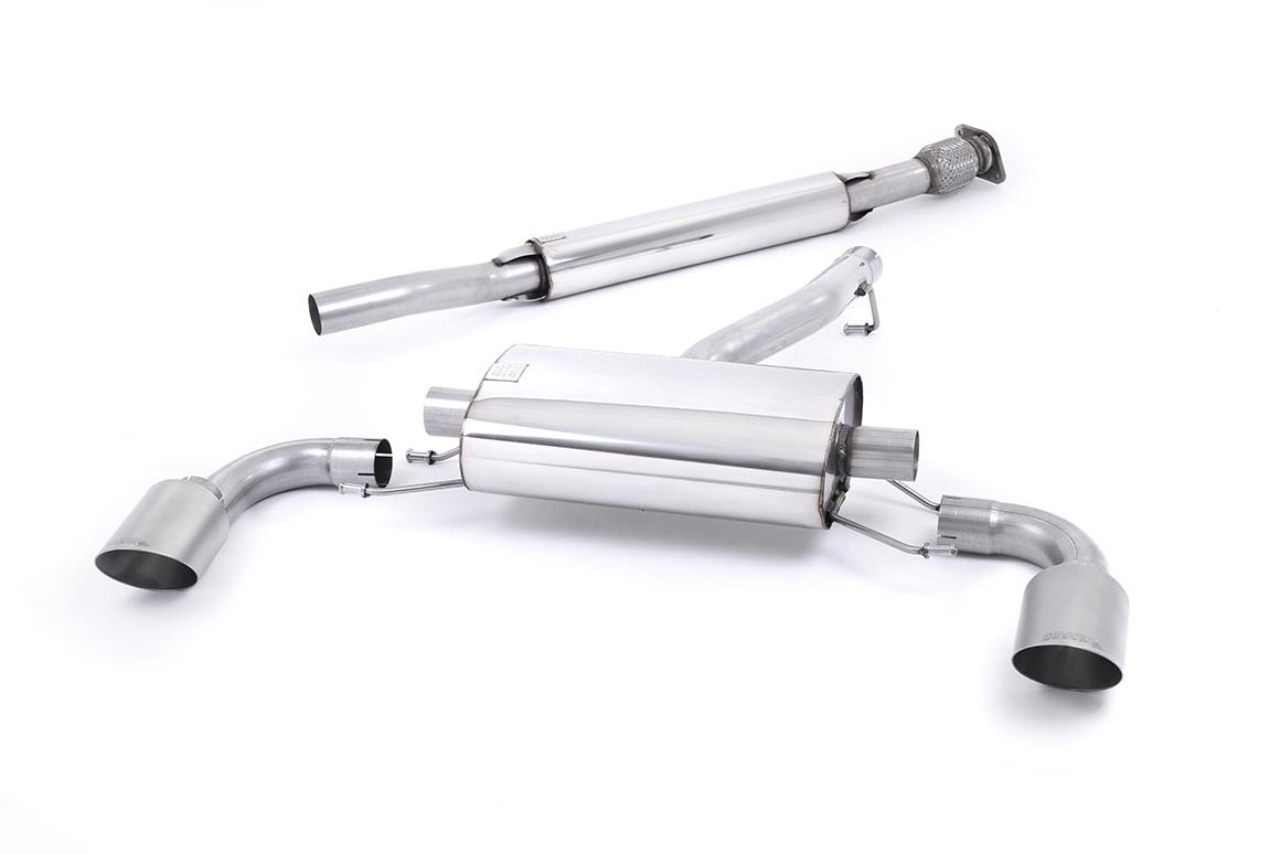 Milltek Resonated Cat-Back Exhaust | Toyota GR86 - Brushed Titanium Tips