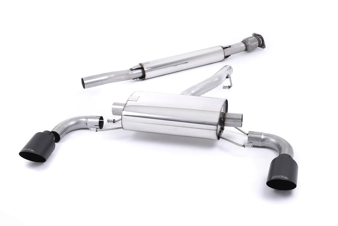 Milltek Resonated Cat-Back Exhaust | Toyota GR86 - Cerakote Black Tips