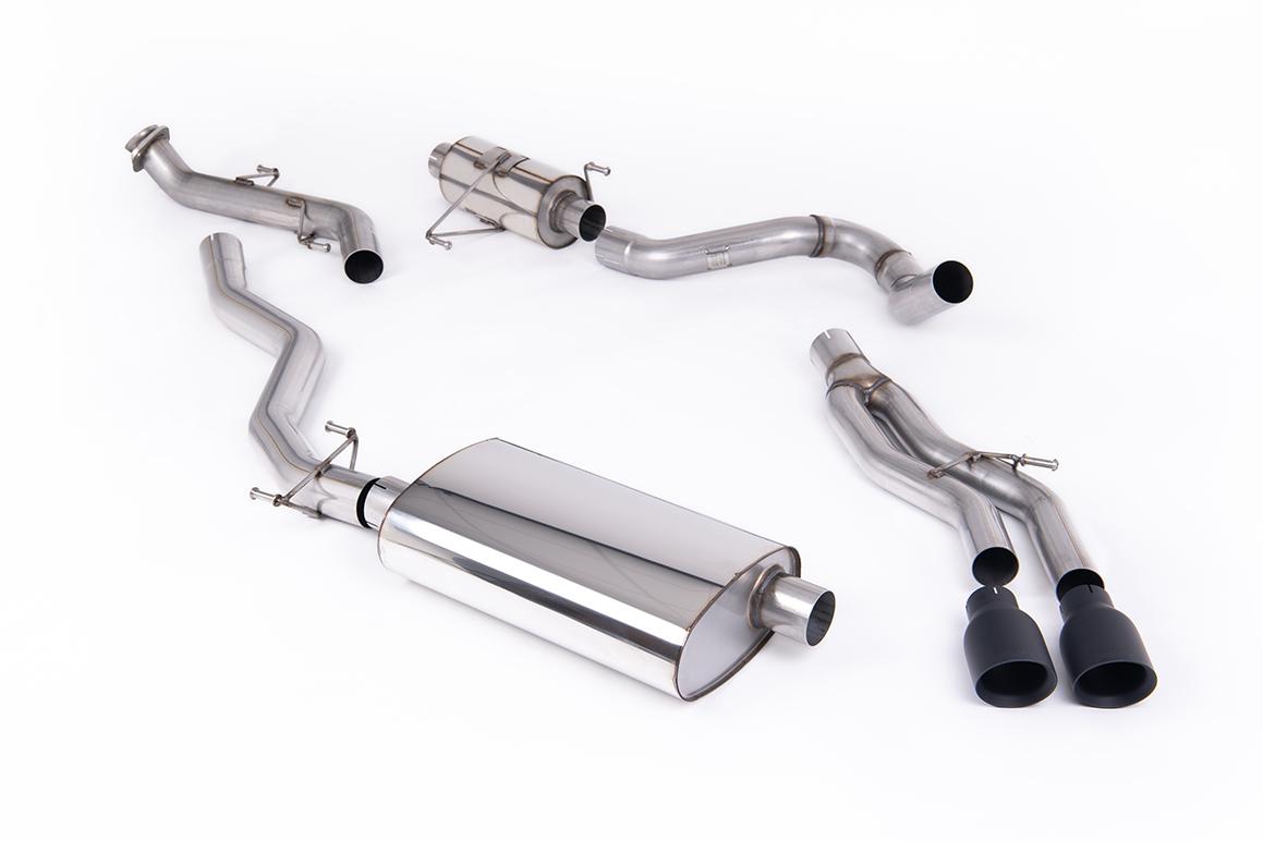 Milltek Resonated Cat-Back Exhaust | Toyota Tacoma 2024+ - Cerakote Black Tips Milltek Resonated Cat-Back Exhaust | Toyota Tacoma 2024+ - Cerakote Black Tips