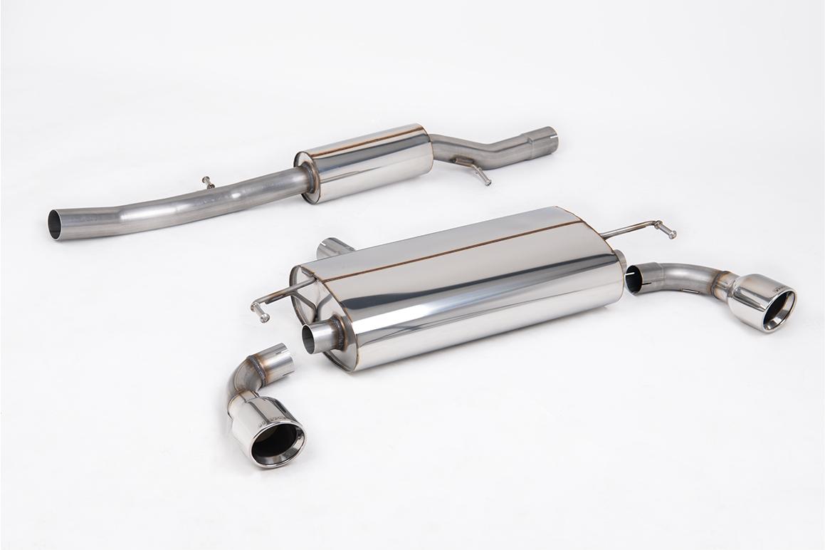 Milltek Resonated Cat-Back Exhaust | VW Golf MK4 R32-Polished Tips