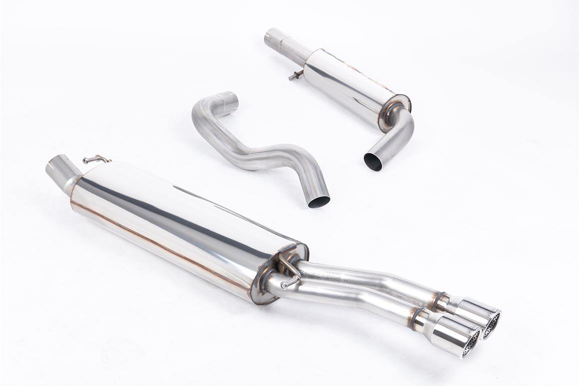 Milltek Resonated Cat-Back Exhaust | VW MK4 Jetta 1.8T-Twin Polished Tips Milltek Resonated Cat-Back Exhaust | VW MK4 Jetta 1.8T-Twin Polished Tips