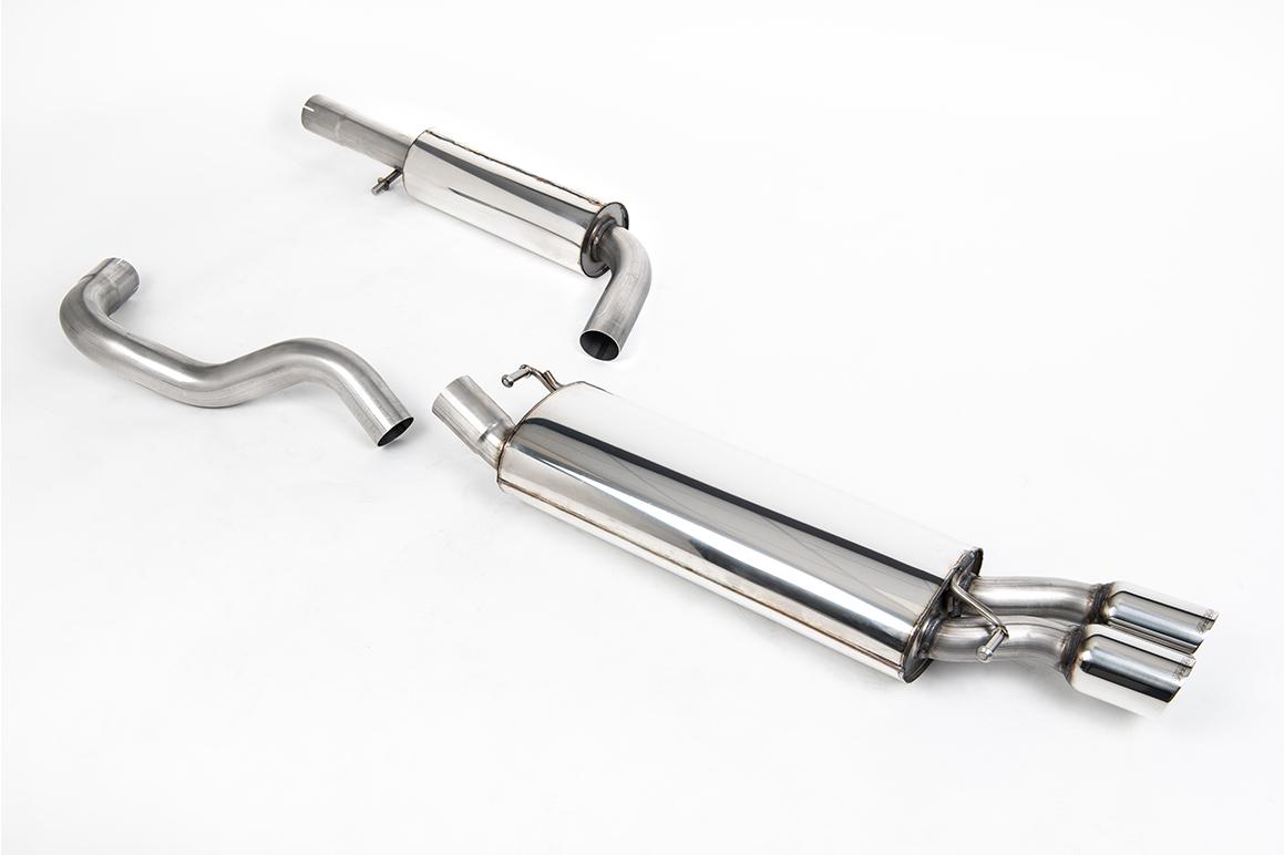 Milltek Resonated Cat-Back Exhaust | VW Golf MK4 1.8T/TDI-Twin Polished Tips