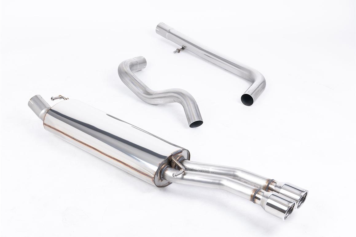 Milltek Non-Resonated Cat-Back Exhaust | VW Jetta MK4 1.8T-Polished Twin Tips