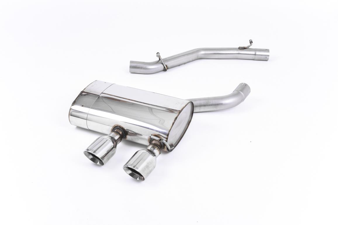 Milltek Non-Resonated Cat-Back Exhaust | VW Golf MK5 R32-Polished Tips