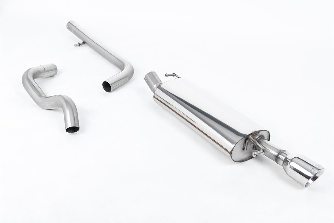 Milltek Non-Resonated Cat-Back Exhaust | VW Golf MK4 337-Single GT100 Tips