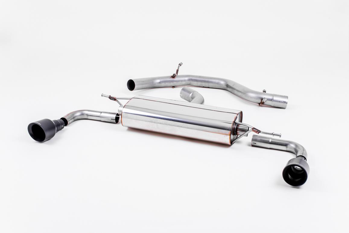 Milltek Non-Resonated Cat-Back Exhaust | VW Golf MK6 GTI-Cerakote Black Tips