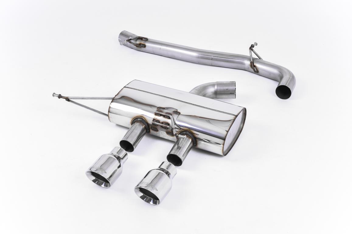 Milltek Non-Resonated Race Cat-Back Exhaust | VW Golf R MK6-Polished Tips