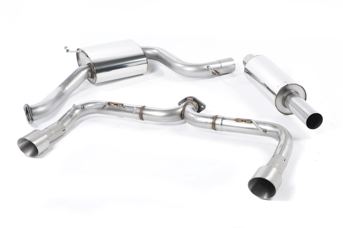 Milltek Non-Resonated Cat-Back Exhaust | VW Golf GTI MK7-Brushed Titanium Tips