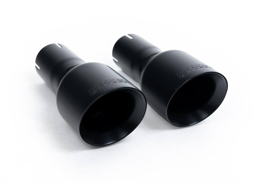 Milltek Resonated Cat-Back Exhaust | VW Golf MK7 GTI-Cerakote Black Tips