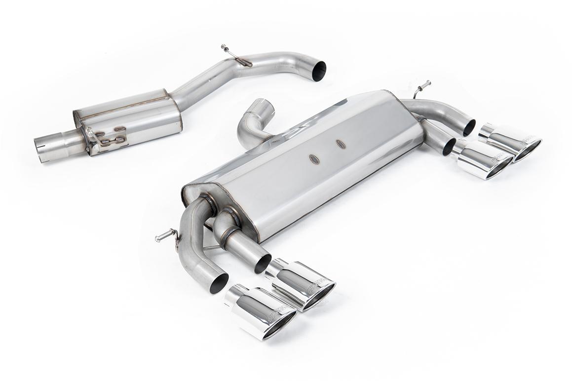Milltek Resonated Race Cat-Back Exhaust | VW Golf R MK7-Polished Tips