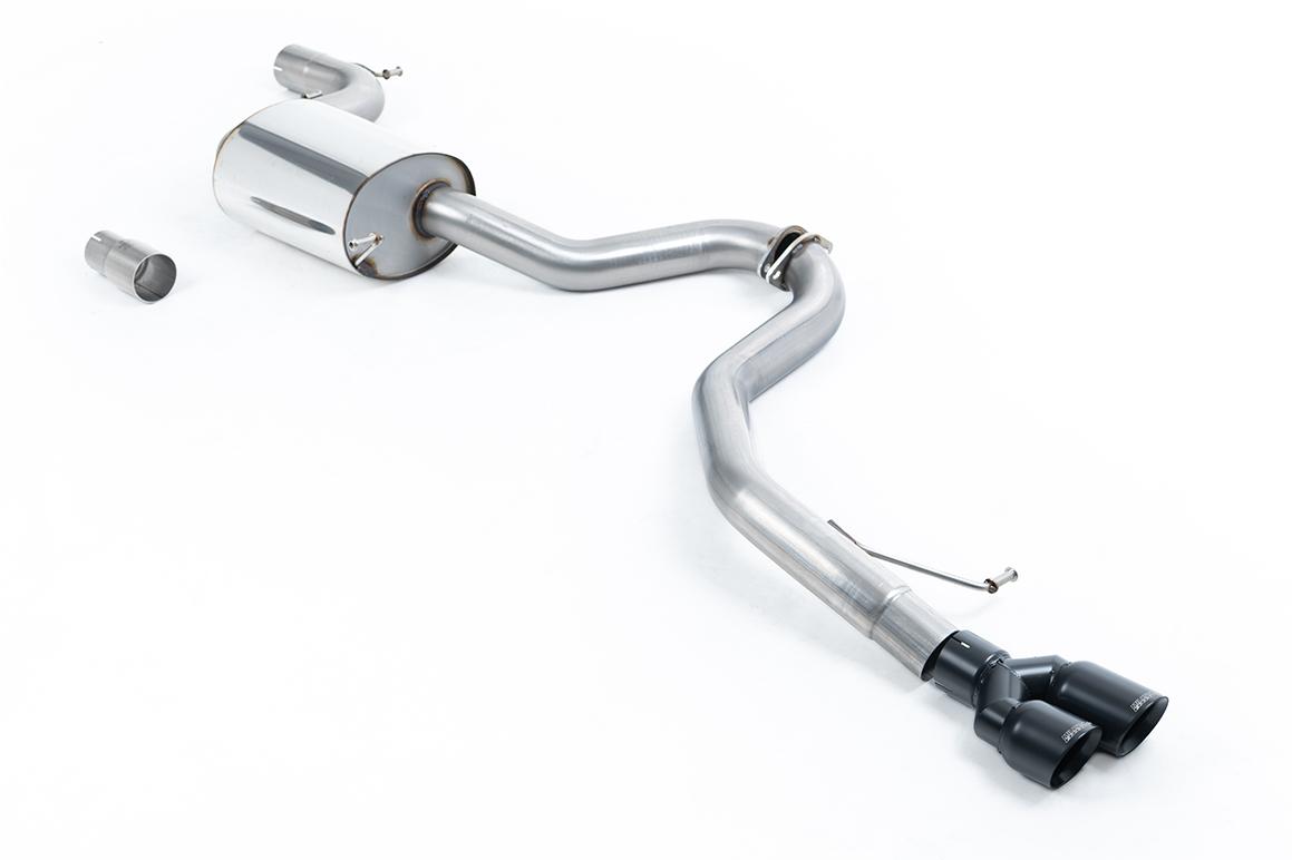 Milltek Resonated Cat-Back Exhaust | VW Jetta MK6 GLI-Cerakote Black Tips