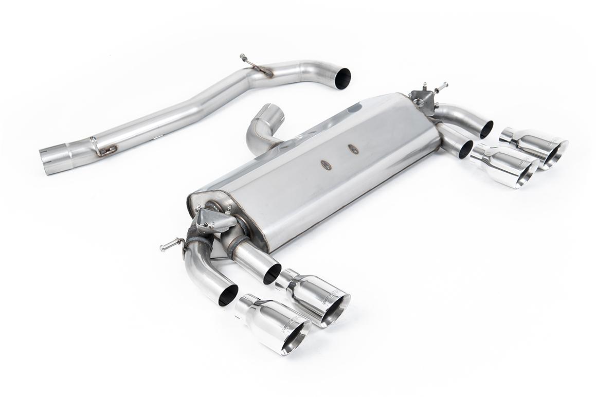 Milltek Non-Resonated Cat-Back Exhaust | VW Golf R MK7-Polished Tips