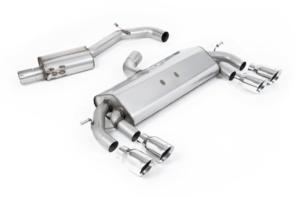 Milltek Resonated Race Cat-Back Exhaust | VW Golf R MK7-Polished Tips